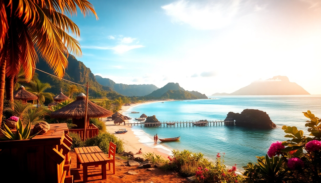 The best scenic views of Lombok with pristine beaches and green mountains inviting travelers.