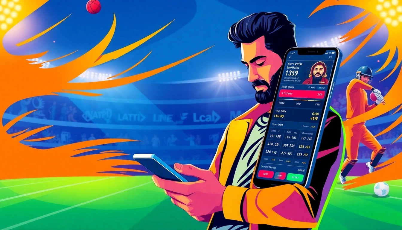 Seamless experience of fairplay online betting with live sports and casino on mobile device, with vibrant energetic visuals for accessibility.