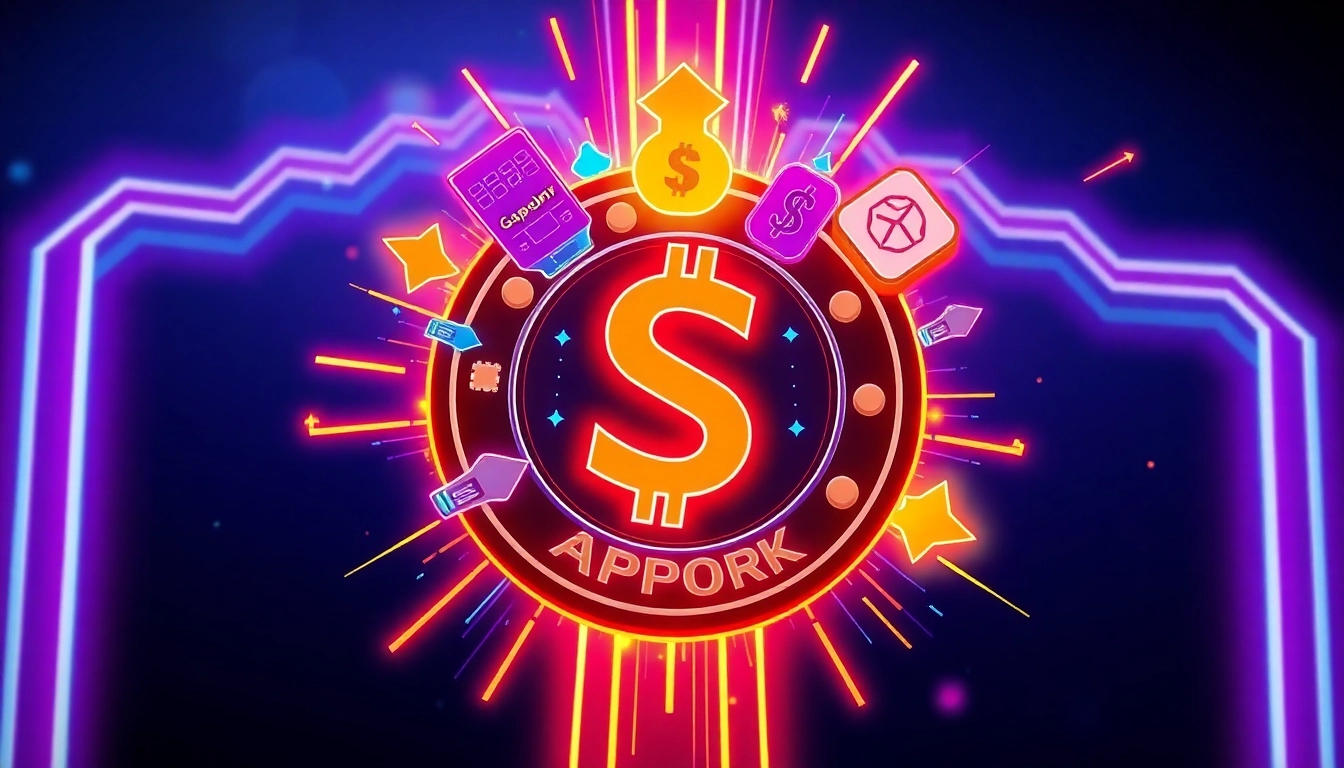 Detailed infographic illustrating APORK Token Supply with charts and symbols representing