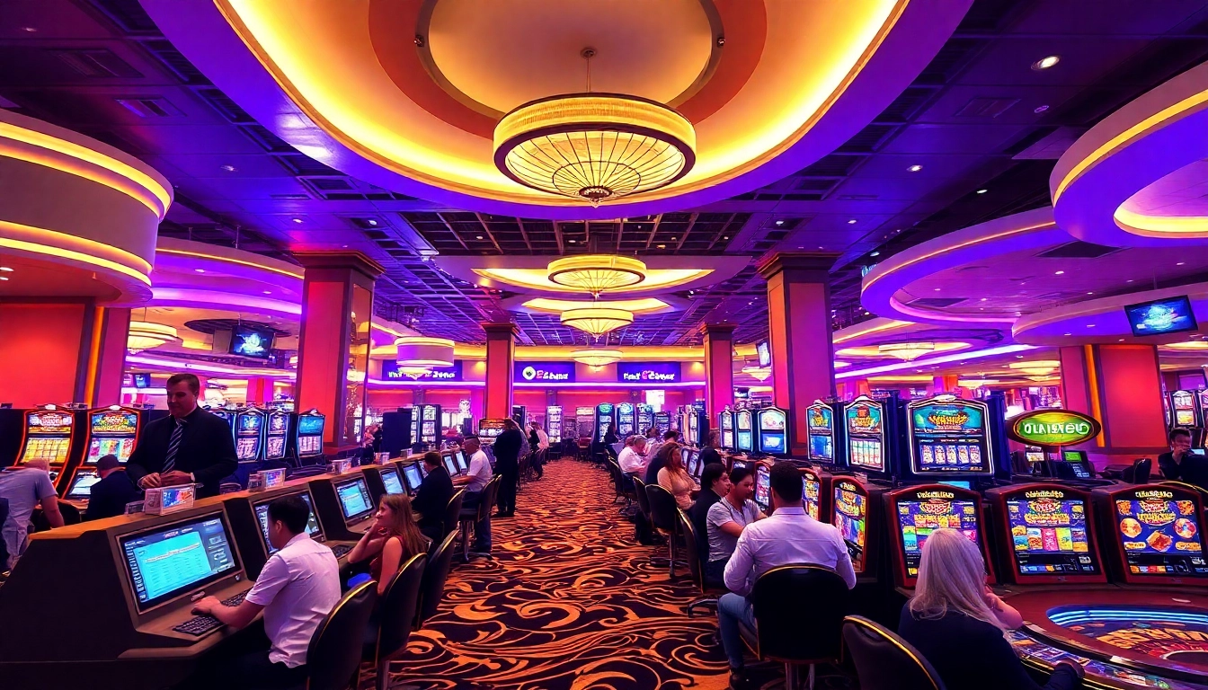 Engaging scene at canl casino siteleri featuring live dealers and players enjoying real-time